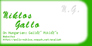 miklos gallo business card